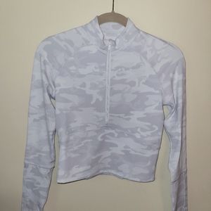 Lululemon It's rulu run cropped 1/2 zip